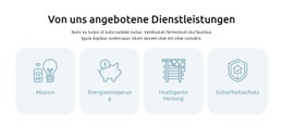 Smart-Home-Automatisierungsdienste - Schönes Website-Modell