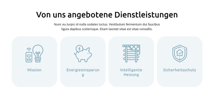 Smart-Home-Automatisierungsdienste Website-Vorlage