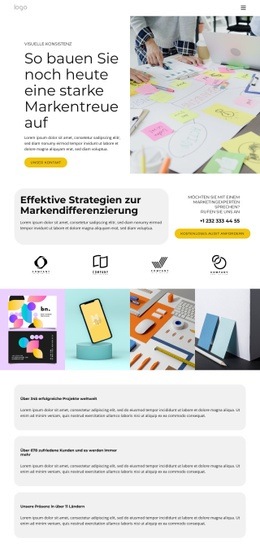 Branding- Und Designlösungen - Zielseiten-Designer