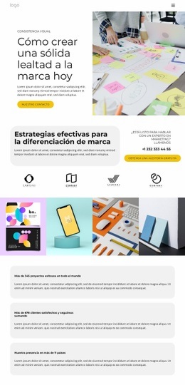 Un Diseño De Sitio Web Exclusivo Para Soluciones De Diseño Y Marca