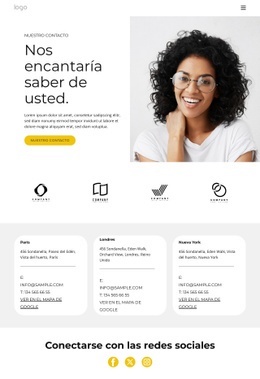 Connect With Social Media - Plantillas De Sitios Web