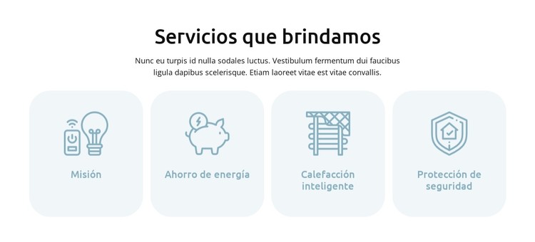 Servicios de automatización del hogar inteligente Plantilla CSS