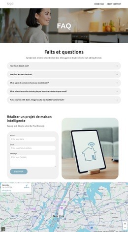 FAQ Sur La Maison Intelligente - Inspiration Pour La Conception De Sites Web