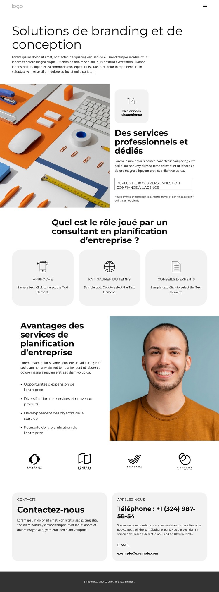 Poursuite de la planification des activités Modèle CSS