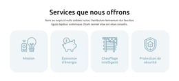 Services De Domotique Intelligente - Modèle De Page Web HTML