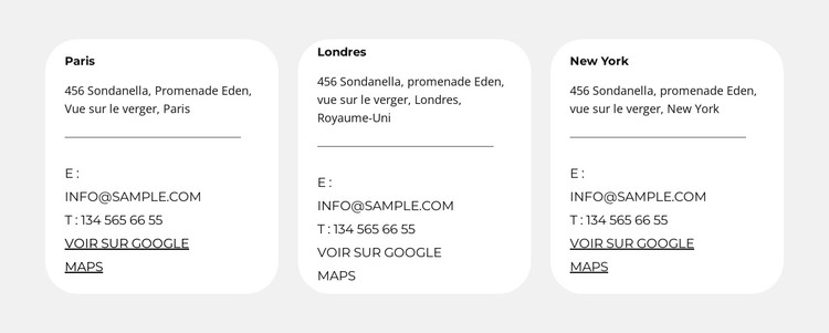 Travailler ensemble Modèle HTML