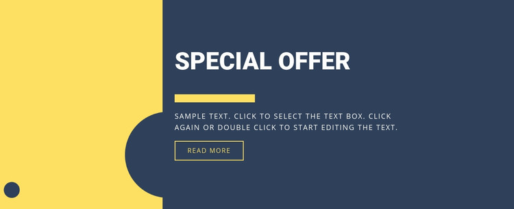 Special offer Homepage Design