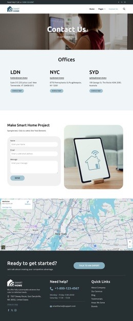 Make smart home project - Html Code Example by Nicepage