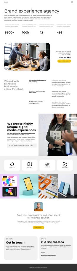Successfully finished projects - HTML Template by Nicepage