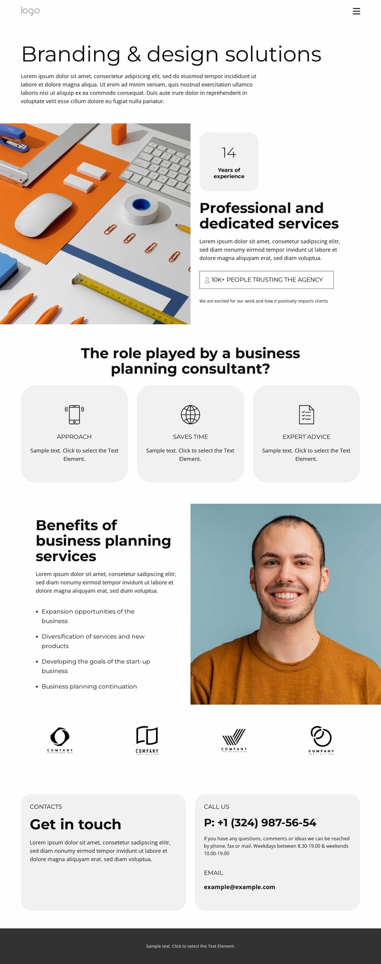 Business planning continuation Html Website Builder