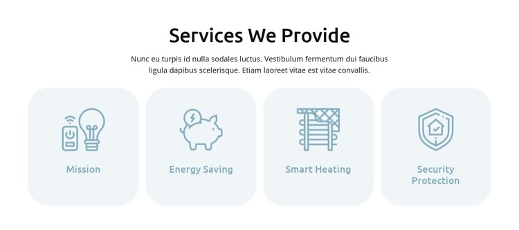 Smart home automation services HTML5 Template