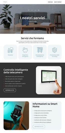 Servizi Per La Casa Intelligente - Generatore Di Siti Web Multiuso Creativo