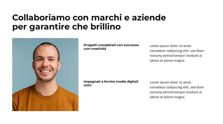 Fornire soluzioni di branding Modelli di Website Builder