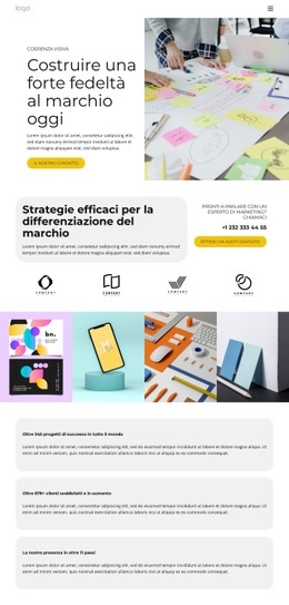 Un Design Esclusivo Del Sito Web Per Soluzioni Di Branding E Design