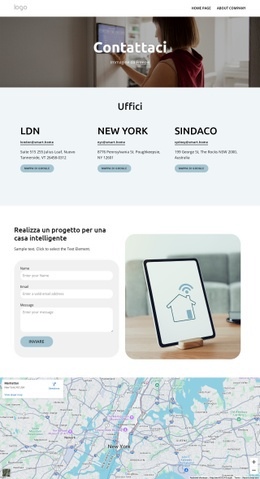 Contatti Per La Casa Intelligente - Progettazione Di Siti Web