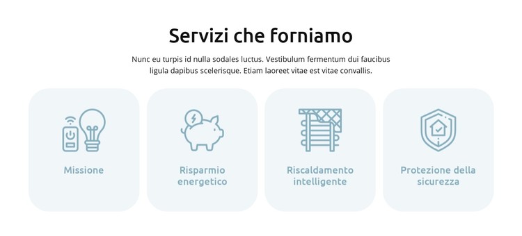 Servizi di domotica intelligente Modello CSS