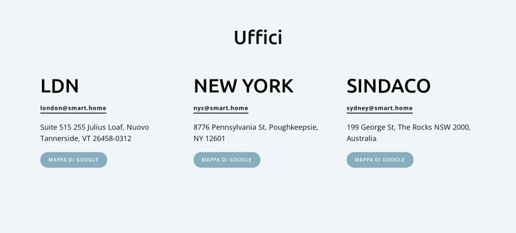 Uffici aziendali Modello Joomla