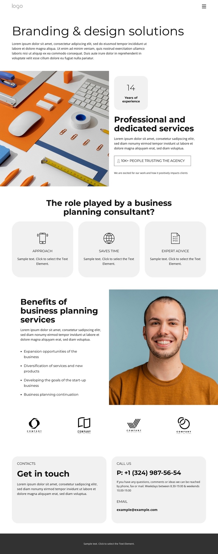 Business planning continuation Joomla Page Builder