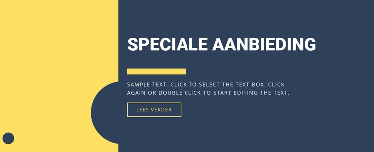 Speciale aanbieding HTML-sjabloon