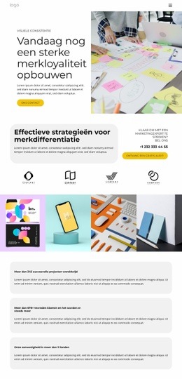 Branding- En Designoplossingen - Functionaliteit HTML5-Sjabloon