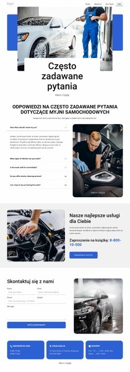 Myjnia Samochodowa FAQ - Darmowy Kreator Stron Internetowych Do Pobrania