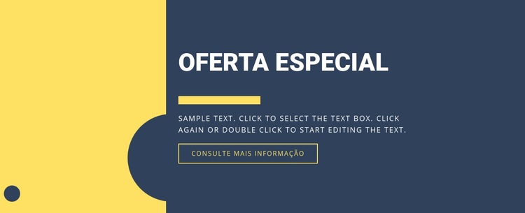 Oferta especial Construtor de sites HTML