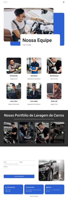 Equipe De Serviço De Lavagem De Carros