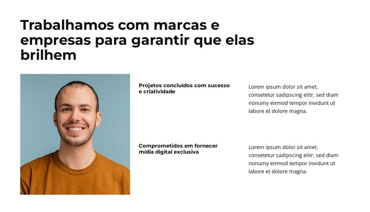 Fornecer soluções de branding Modelo HTML