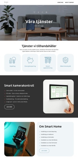 Smarta Hemtjänster - Responsiv Design