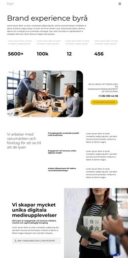 Designmall För Professionella Och Engagerade Tjänster