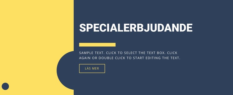 Specialerbjudande HTML-mall