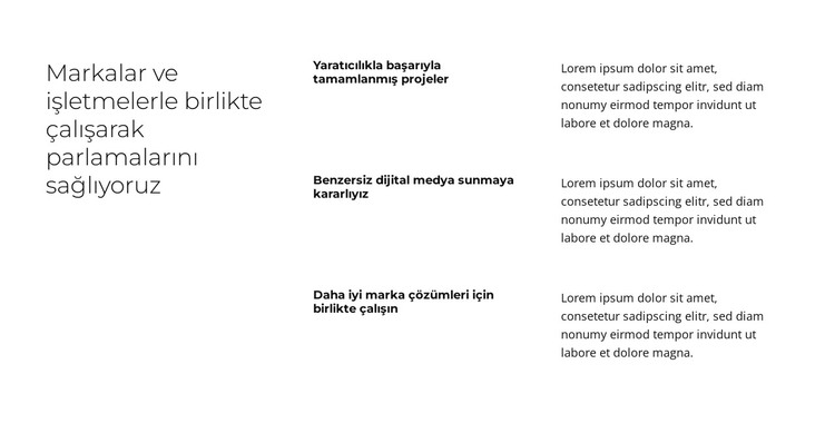 Markanızı Yükseltmek HTML Şablonu