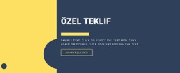 Özel Teklif - Web Modeli