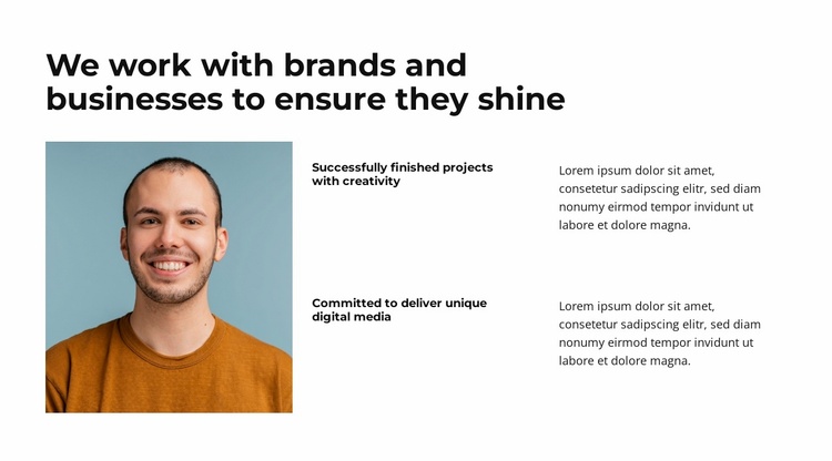 Provide branding solutions Landing Page