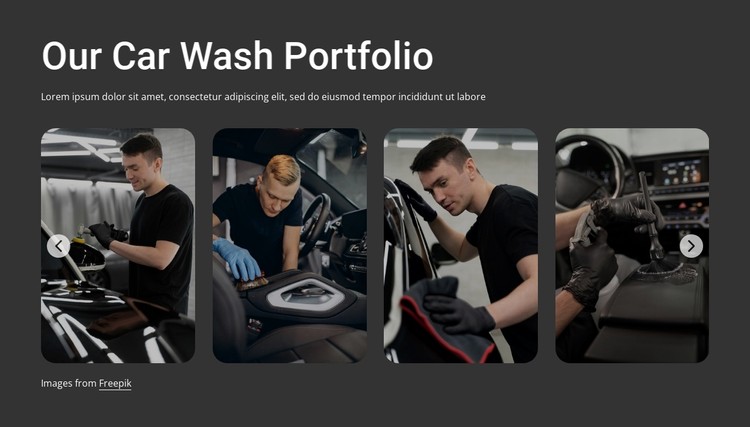 Car wash portfolio CSS Template