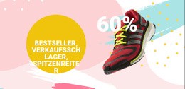 Großer Ladenverkauf - Drag & Drop-Website-Modell