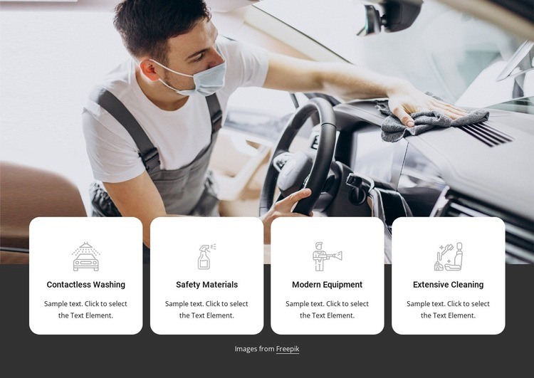 Complete car wash Elementor Template Alternative