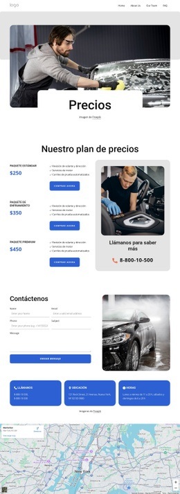 Nuestro Plan De Precios - Creador De Sitios Web Profesional Personalizable