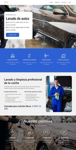 Servicios De Lavado De Autos En Nueva York - Creador De Sitios Web Profesional