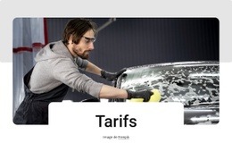 Tarifs Du Lavage À Service Complet - Stunning HTML Page Builder