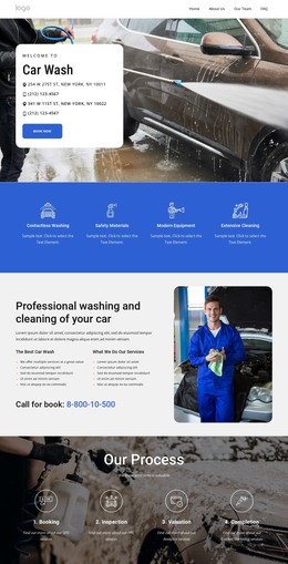 Car Wash Services In New York - Ecommerce Website