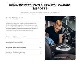 Domande Frequenti Sull'Autolavaggio - Mockup Di Sito Web Professionale