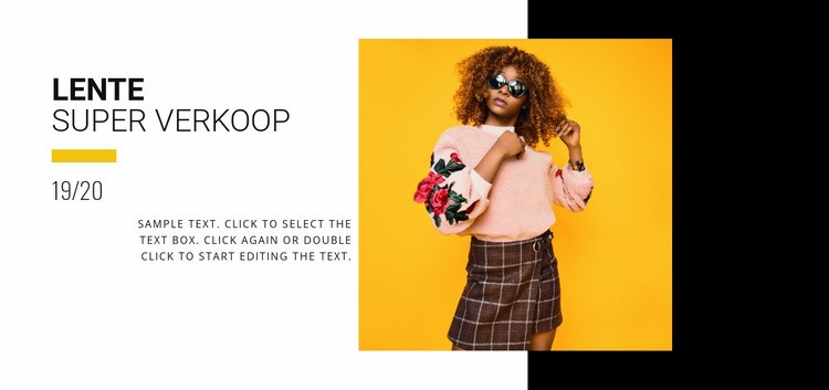 Zomercollectie verkoop Html Website Builder