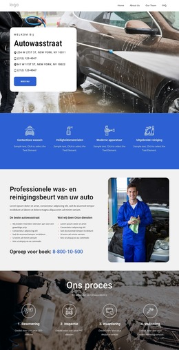 Autowasdiensten In New York - Details Van Bootstrapvariaties