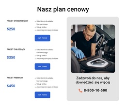 Cennik Myjni Samochodowej - Prosty Szablon Strony Internetowej