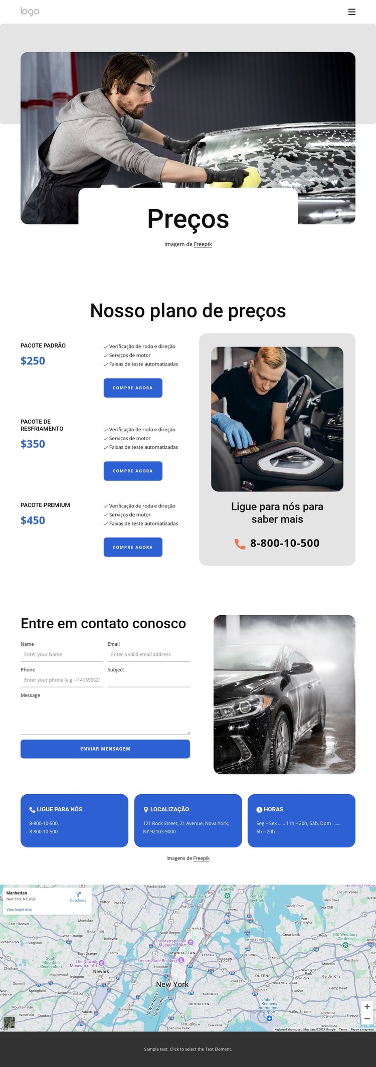 Nosso plano de preços Modelo HTML