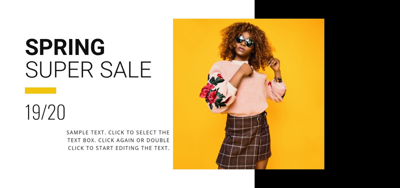 Summer collection sale Squarespace Template Alternative