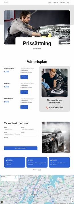 Vår Prisplan - Vackert WordPress-Tema