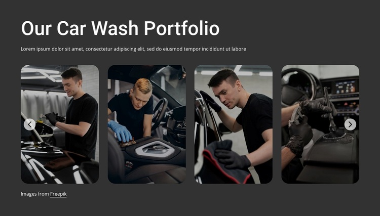 Car wash portfolio Template