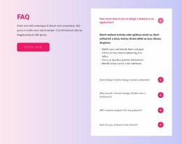 Faq Blok Základní Html Šablona S CSS